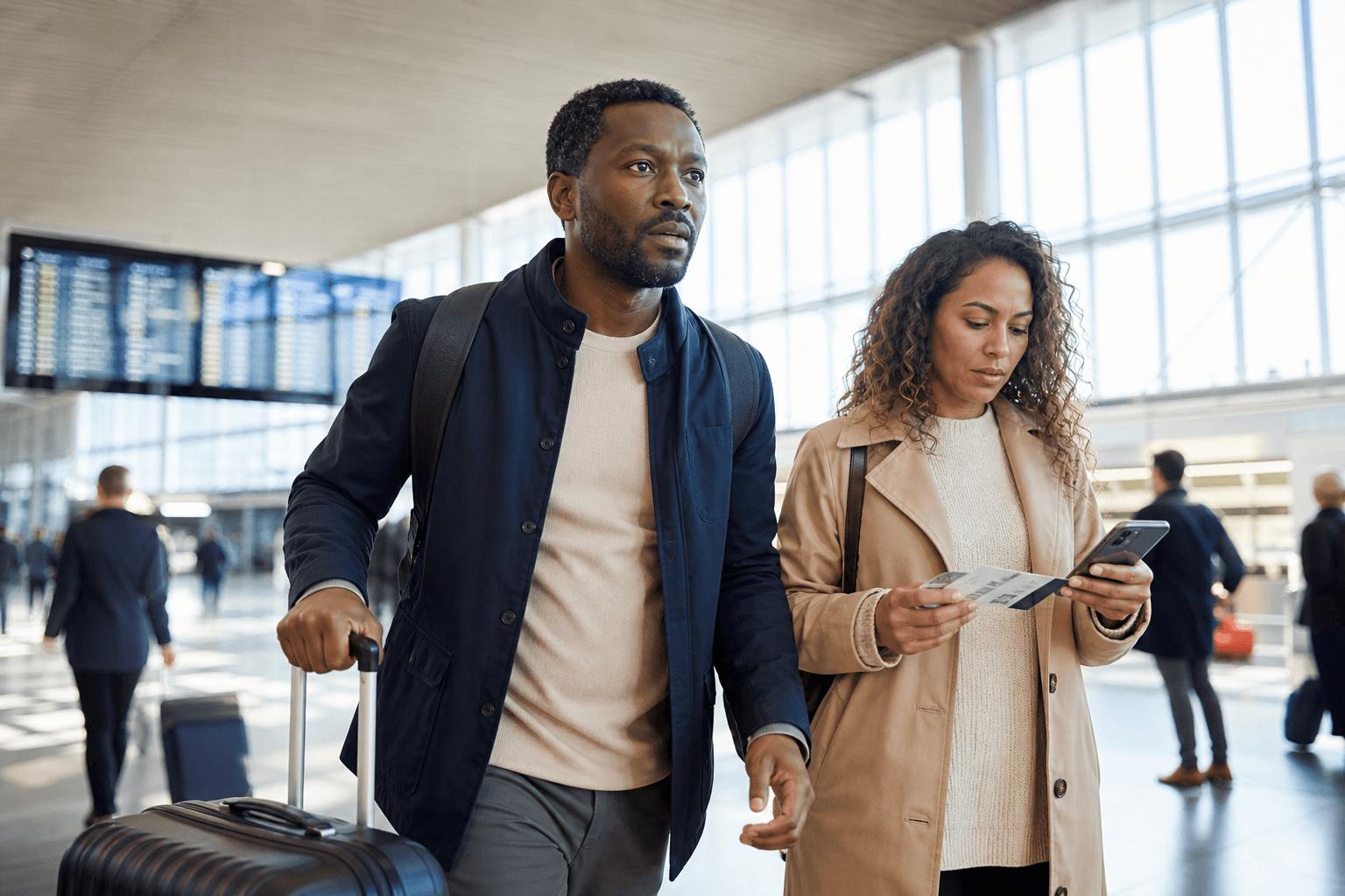 Travellers arranging urgent flights from the UK