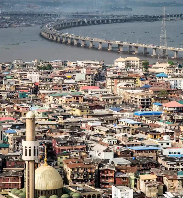 Lagos skyline and waterfront