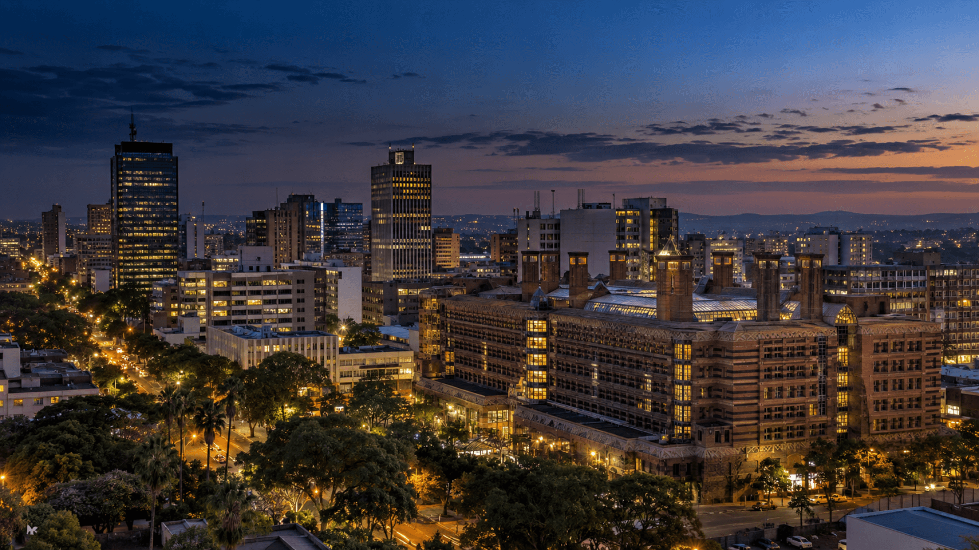 Harare city skyline