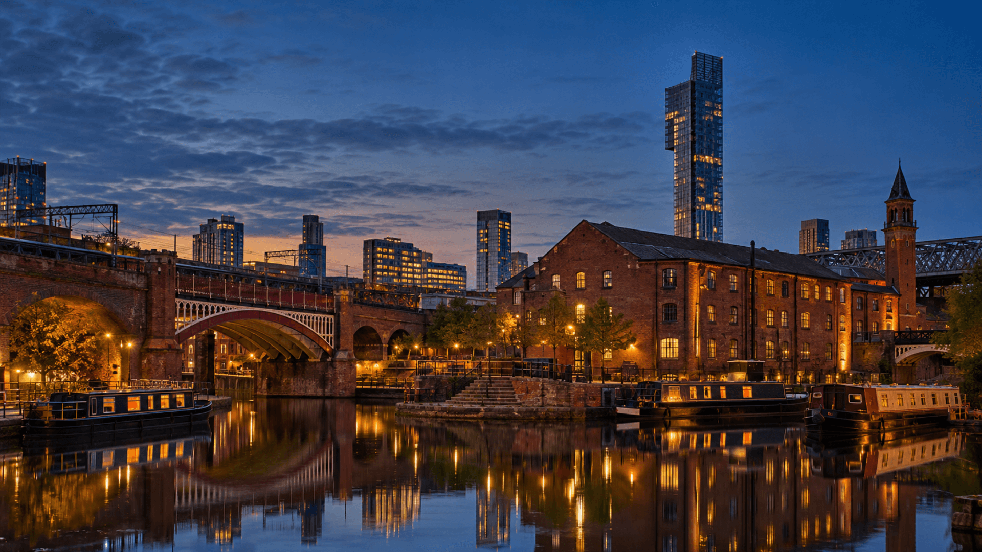 Manchester city skyline