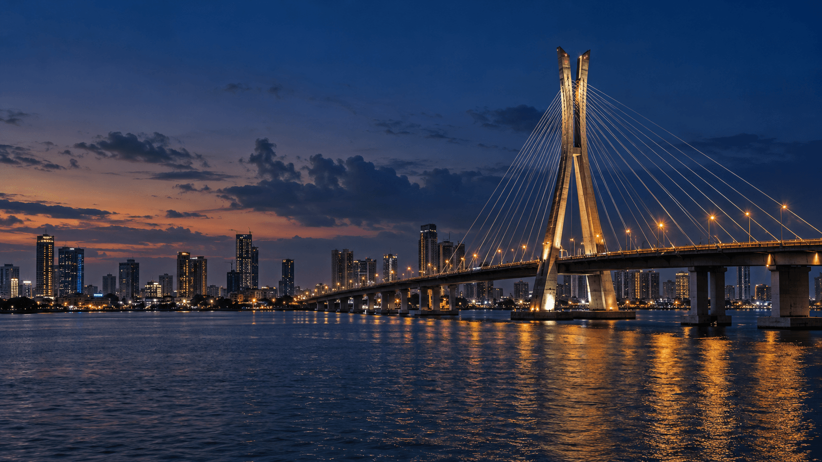 Lagos skyline and waterfront