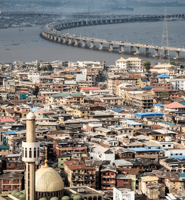 Lagos skyline and waterfront